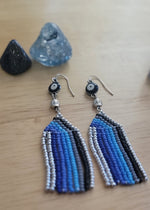 Load image into Gallery viewer, Third Eye Beaded Earrings
