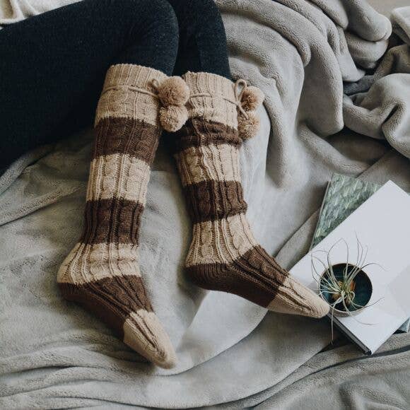 Cozy Knee-High Reading Socks – whitelightsanctuary